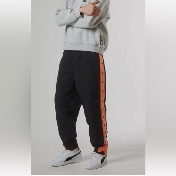 NEW WITH TAGS Puma Men's Orange Cotton Baseline Reversible Track Pant Size XL - Picture 3 of 8